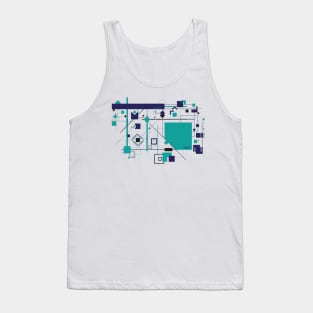 Abstract computer chip design. Tank Top